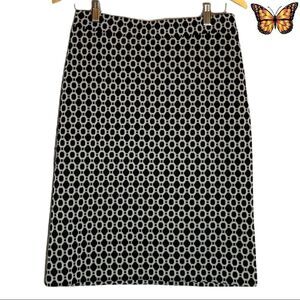 LYSE Spenard Geometric Print Pencil Skirt size small.